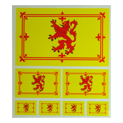 Rampant Lion Flag Sticker Pack