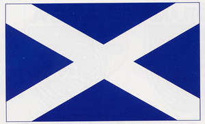 Scottish Saltire Flag Sticker