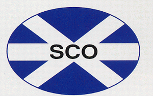 SCO Saltire oval Sticker