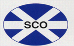 SCO Saltire oval Sticker