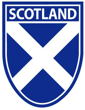 Scotland Saltire shield Sticker