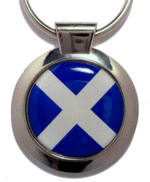 Scottish Saltire Flag Keyring