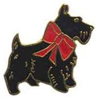 Scottie Dog Lapel Pin Badge